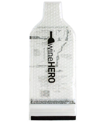 Recyclebare Luftpolsterfolie-Flaschen-Ärmel mit doppelter Reißverschluss-und Flausch-Dichtung