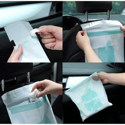 Plastikwasserdichtes Wegwerfauto-selbstklebende Abfall-Tasche
